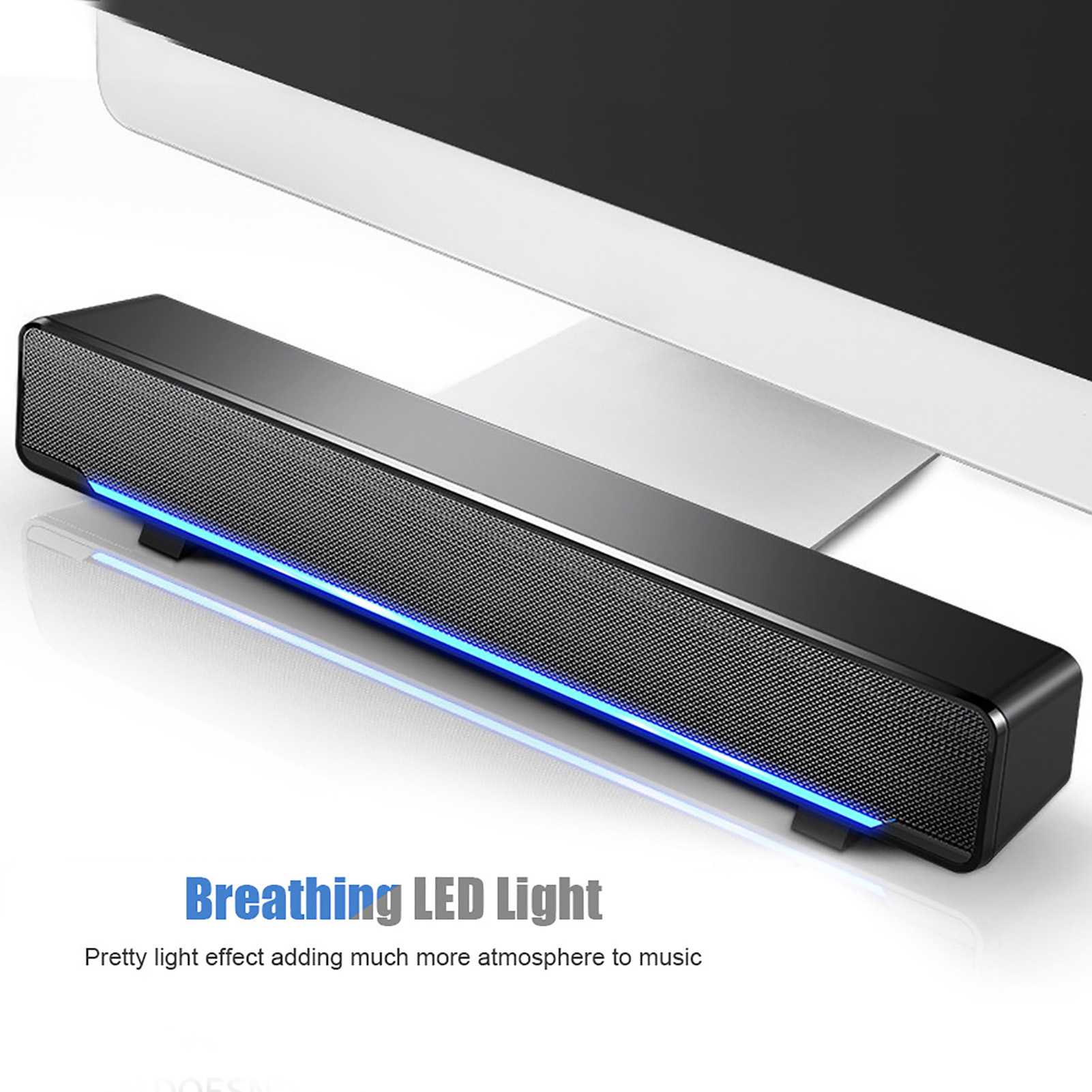Audio Music Player Pc - Portable Soundbar USB Wired Stereo Soundbar