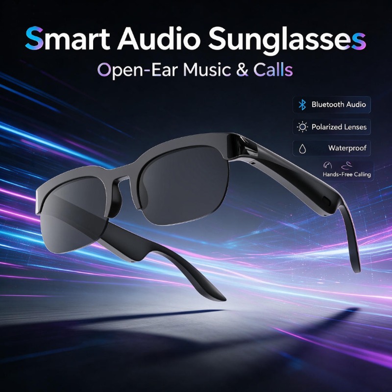 Audio Music Voice - Smart Audio Sunglasses Open-Ear Bluetooth Glasses