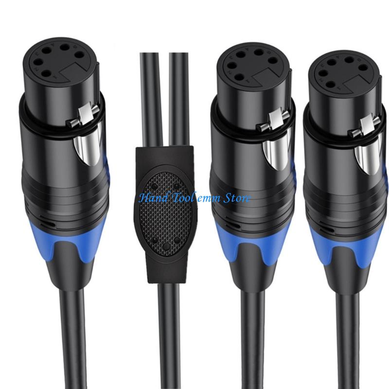 Audio And Music Splitter - H37F Durability 5Pin XLR Y Splitter