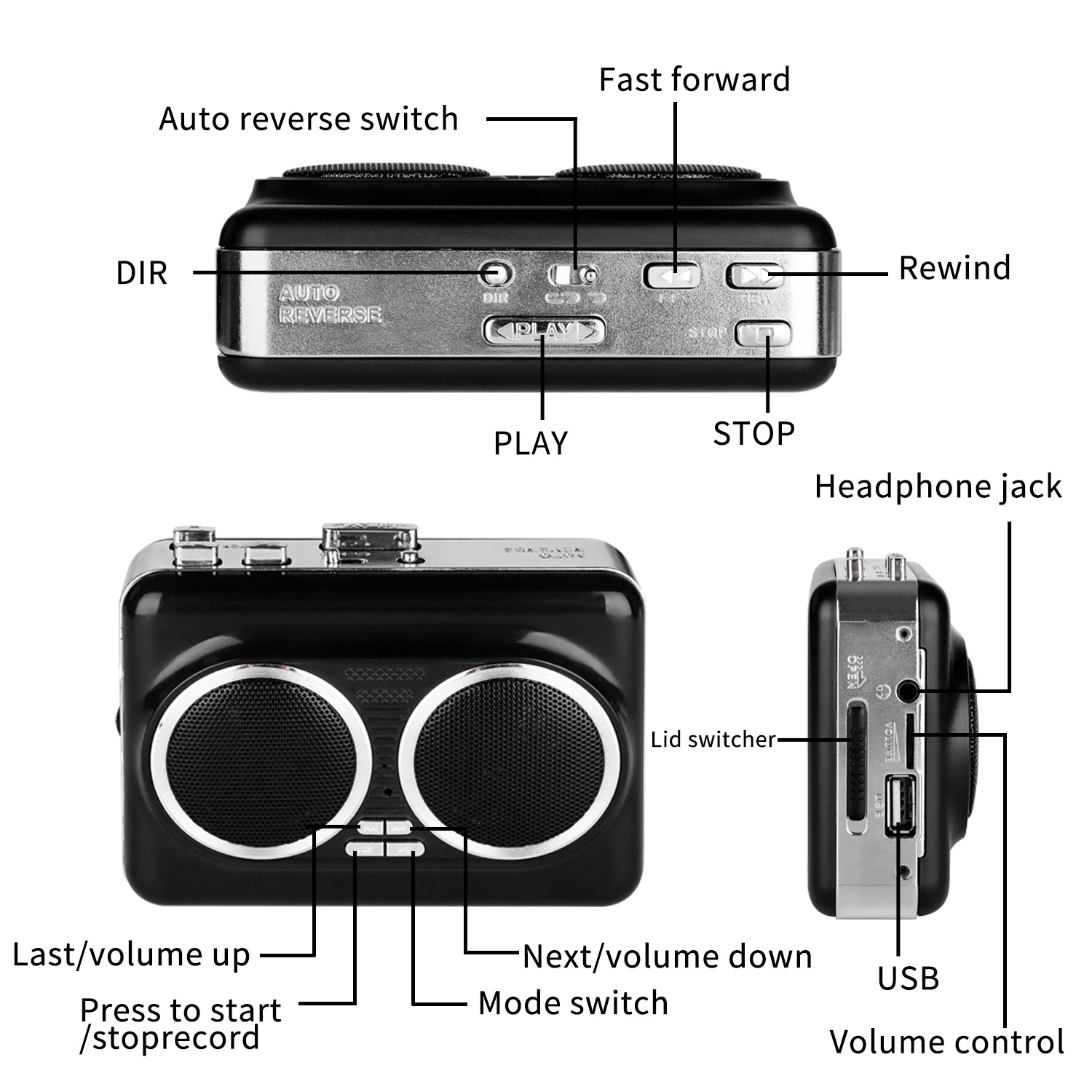 USB Cassette Player Tape to MP - Audio Music Player Pc 评论和价格