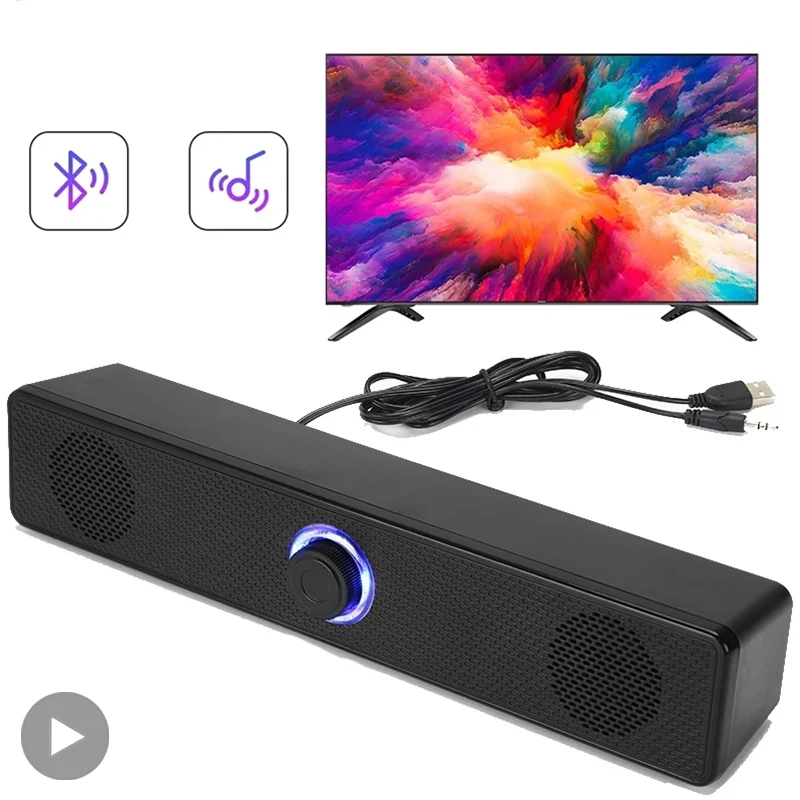 Soundbar Computer PC TV Laptop - Audio Music Player Pc 评论和价格