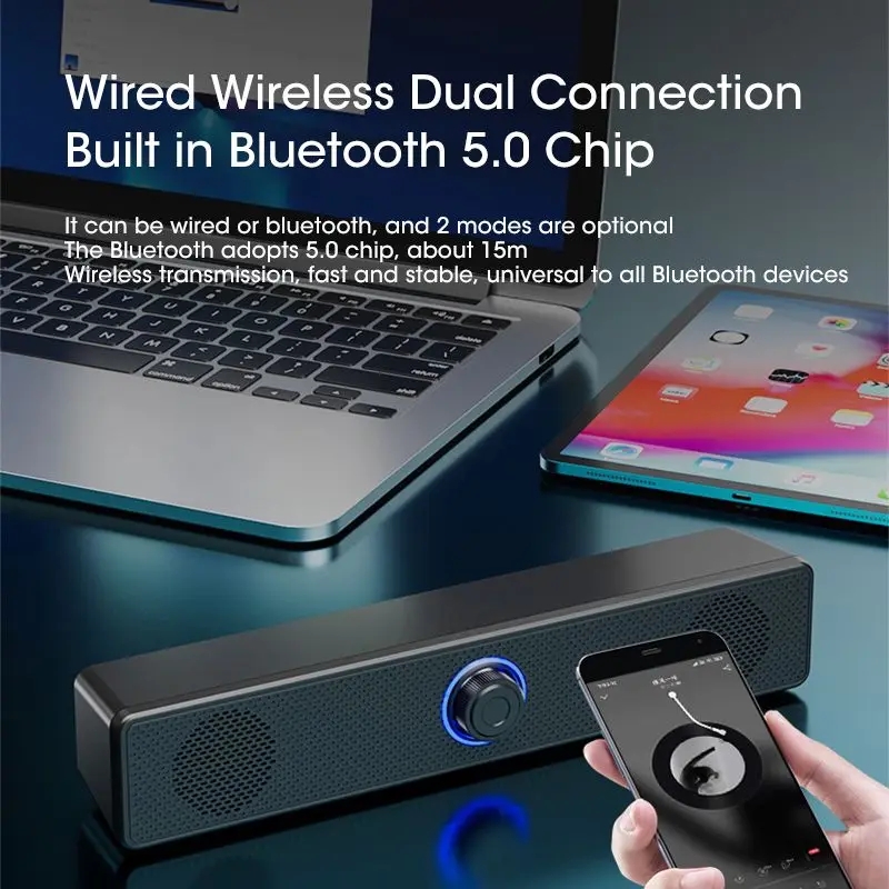 Soundbar Computer PC TV Laptop - Audio Music Player Pc 评论和价格