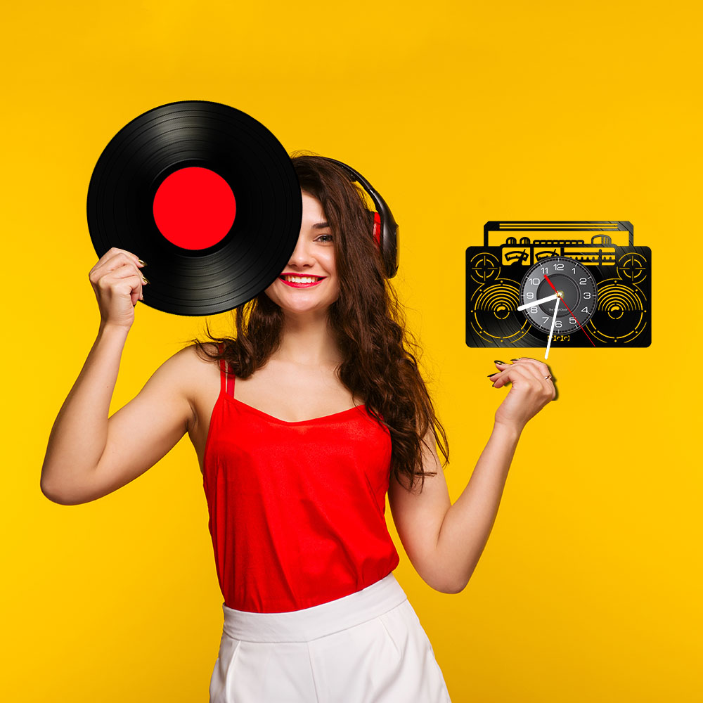 Boombox Radio Vinyl LP Record  - Audio Music Separate 评论和价格