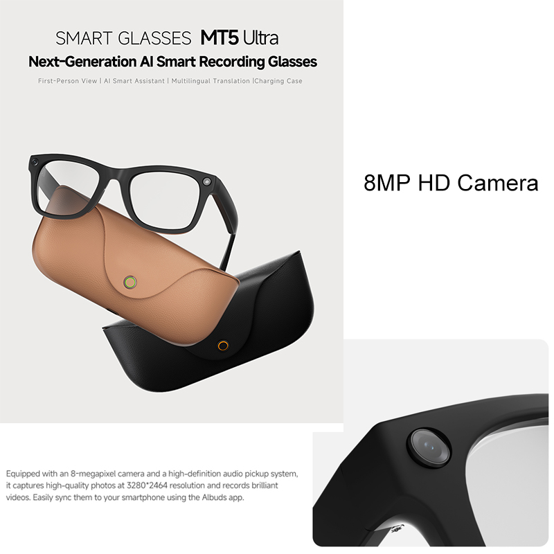 2026 AI smart Glasses HD 800W  - Audio Music Voice 评论和价格