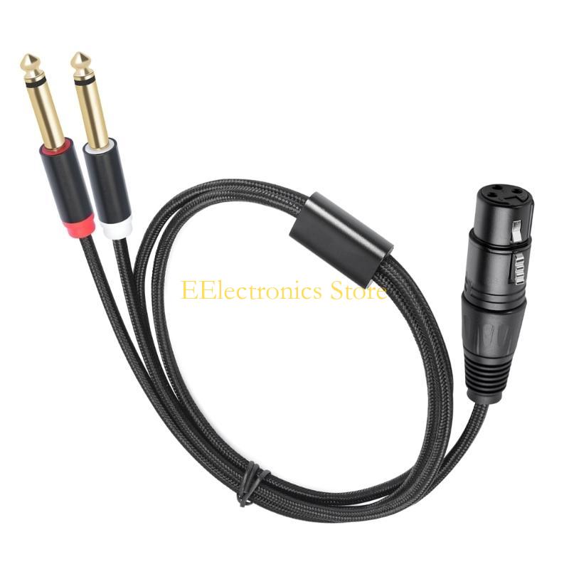 B03C 2x6.35mm 1/4inch to 3Pin  - Audio And Music Splitter 评论和价格