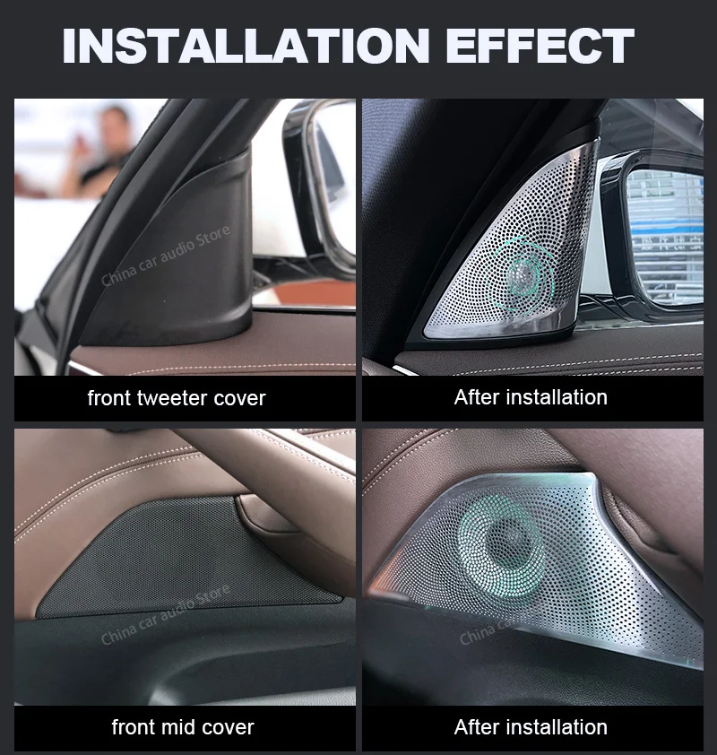 LED Car Speaker Tweeter Cover  - Audio Music Light 评论和价格