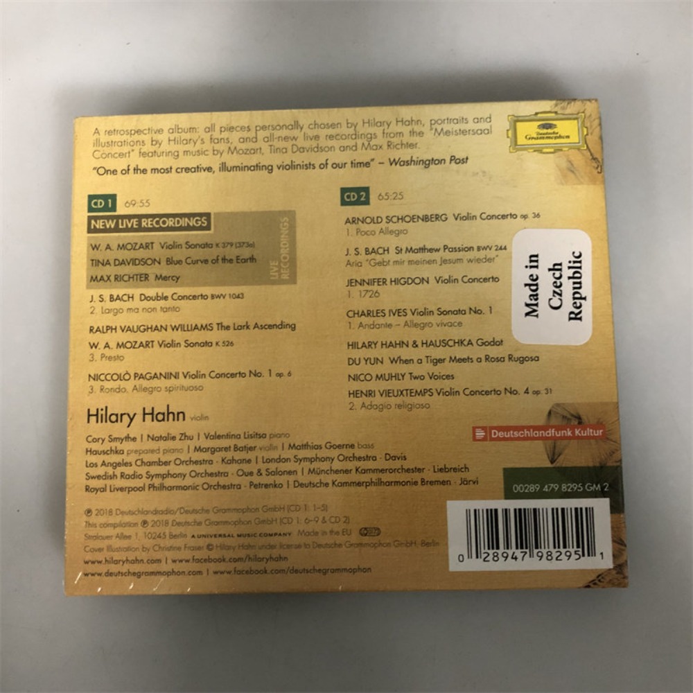 CD 'Retrospective' Hilary Hahn - Audio Music Recording 评论和价格