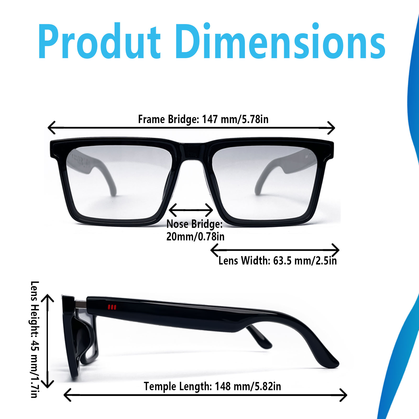 Smart Audio Glasses with Real- - Audio Music Voice 评论和价格