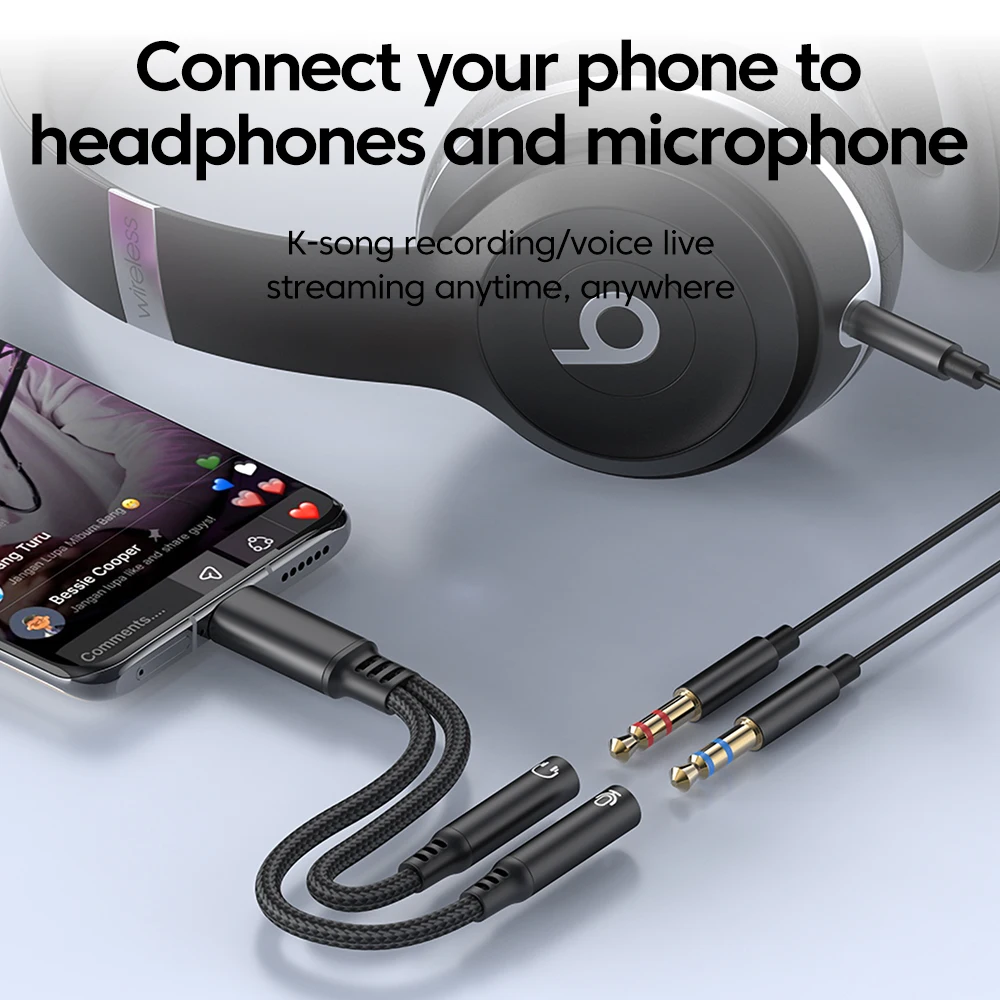Type C Male To 3.5MM Jack Audi - Audio Music Voice 评论和价格