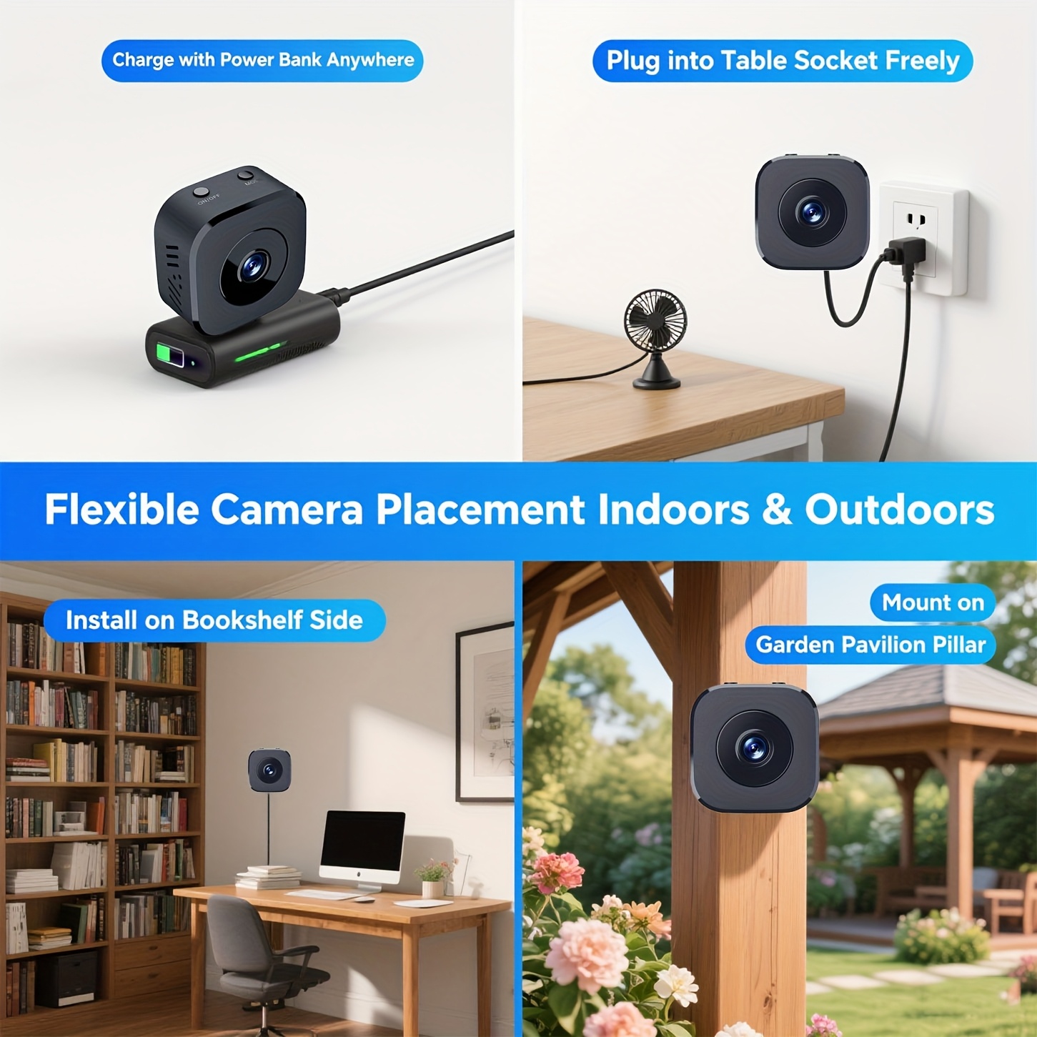 1080P HD Mini WiFi Camera Indo - Audio Music Recording 评论和价格