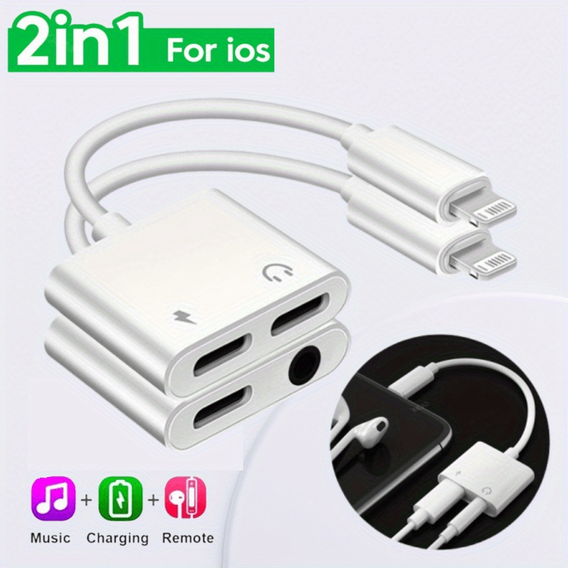 Dual‑Port 2‑in‑1 Lightning Spl - Audio And Music Splitter 评论和价格