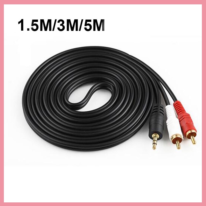 3.5mm Stereo Male Plug to 2 RC - Audio Music Player Pc 评论和价格