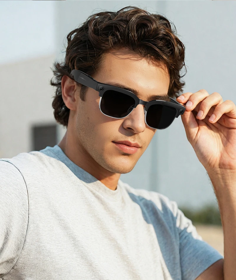 4K HD Upgrade Smart Glasses Wi - Audio Music Recording 评论和价格