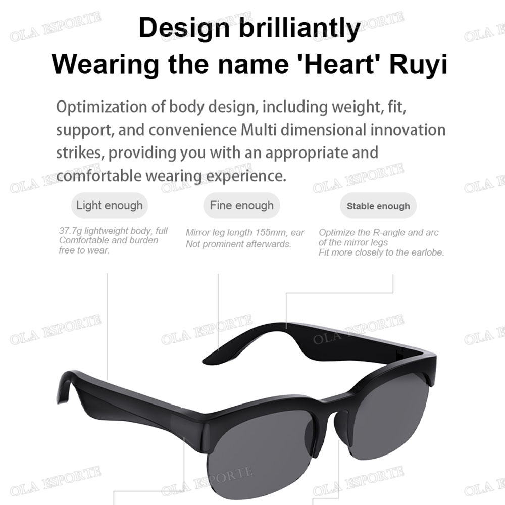 New Camera Control Smart Glass - Audio Music Voice 评论和价格