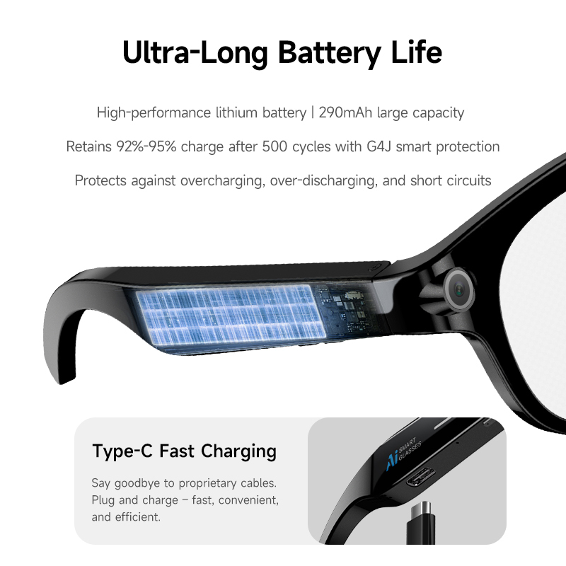 FLAUNT AI Smart Glasses 4K Cam - Audio Music Recording 评论和价格