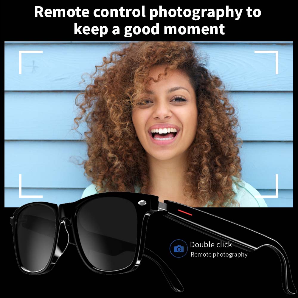SENBONO E13 Smart Glasses:Blue - Audio Music Light 评论和价格